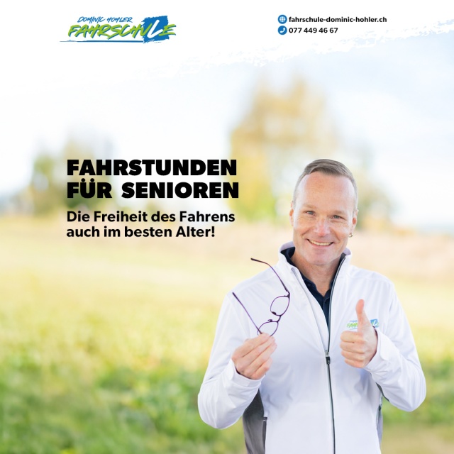 Die Freiheit des Fahrens � auch im besten Alter geniessen! - M�chtest Du Deine Fahrf�higkeiten auffrischen und m�glichen Unsicherheiten im modernen Strassenverkehr souver�n entgegenwirken?