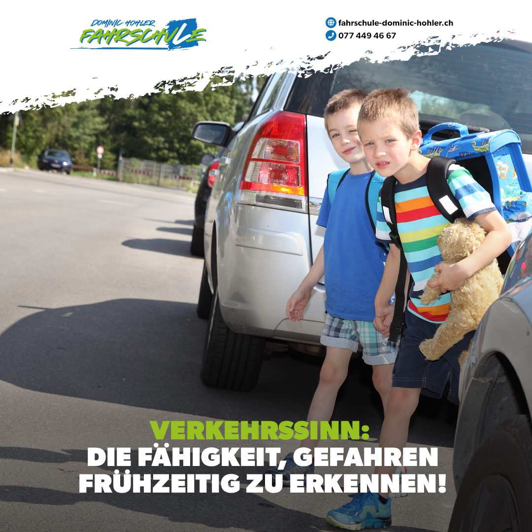 Verkehrssinn: Die F�higkeit, Gefahren zu erkennen, bevor sie entstehen! - <big>Der Verkehrssinn ist weit mehr als das Kennen der Verkehrsregeln. Es ist die F�higkeit, eine potenzielle Gefahrenstelle (wie spielende Kinder auf dem Trottoir) fr�hzeitig wahrzunehmen, sich darauf vorzubereiten um bei einem pl�tzlichen Fehlverhalten (ein Kind springt auf die Strasse) sofort richtig reagieren zu k�nnen. 💪</big>